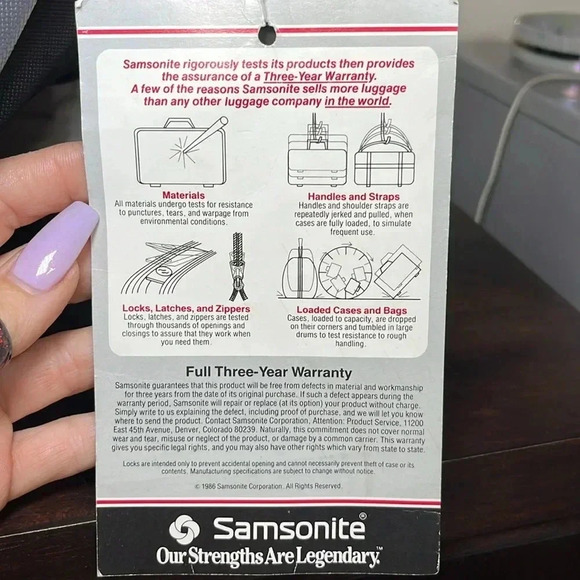 Samsonite Vintage Series 2100 Shoulder Tote Carryon Travel Bag NWT Gray - Picture 3 of 10